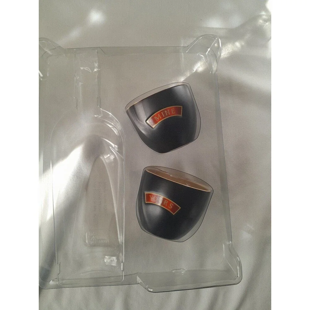 Baileys Irish Cream Yours Mine Ceramic Cups Dessert Bowls Cups Hot or Cold Treat